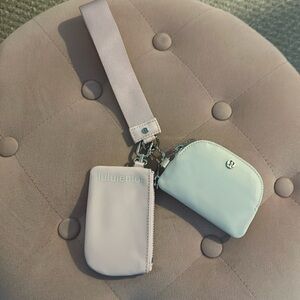 Lululemon Athletica Pink and Light Ivory Wristlet Duo